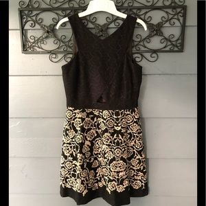 Gianni Bini Black and Gold Party Dress 6